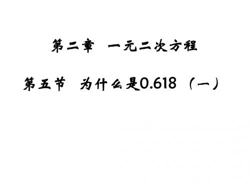 为什么是0.618(一)演示文稿