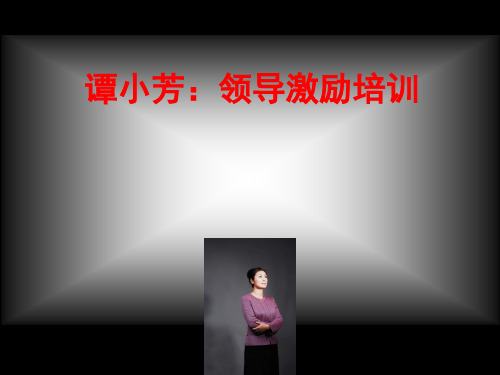 谭小芳领导激励培训