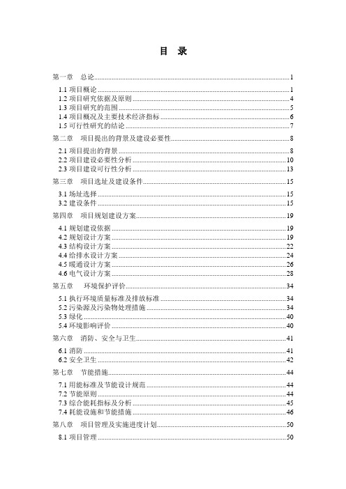 中央公园地下人防工程项目可行性研究报告