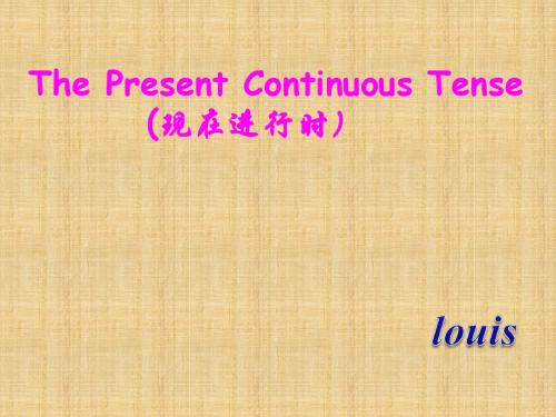 The_Present_Continous_Tense