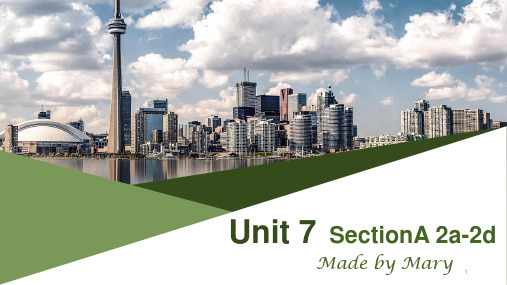 unit7 SectionA 2a-2d 课件人教版英语九年级全册
