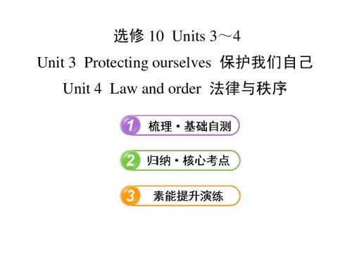 2013版英语全程复习方略课件(江苏)：选修10 Units 3～4(译林牛津版)