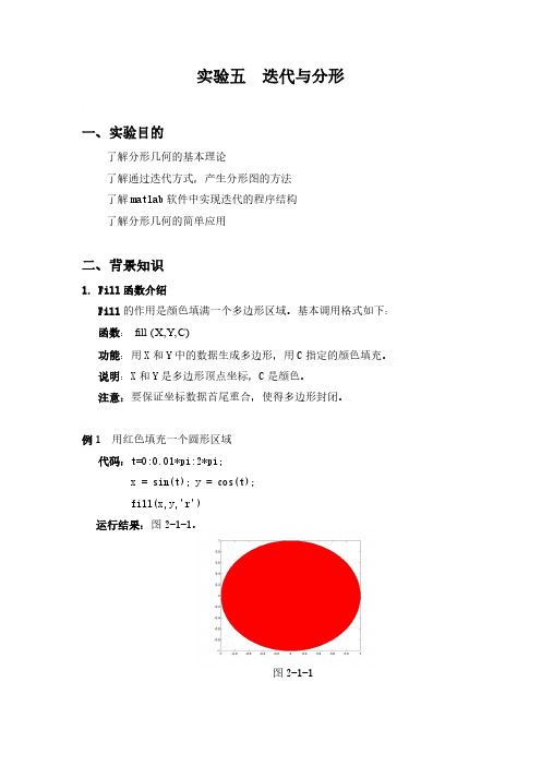 实验五  迭代与分形