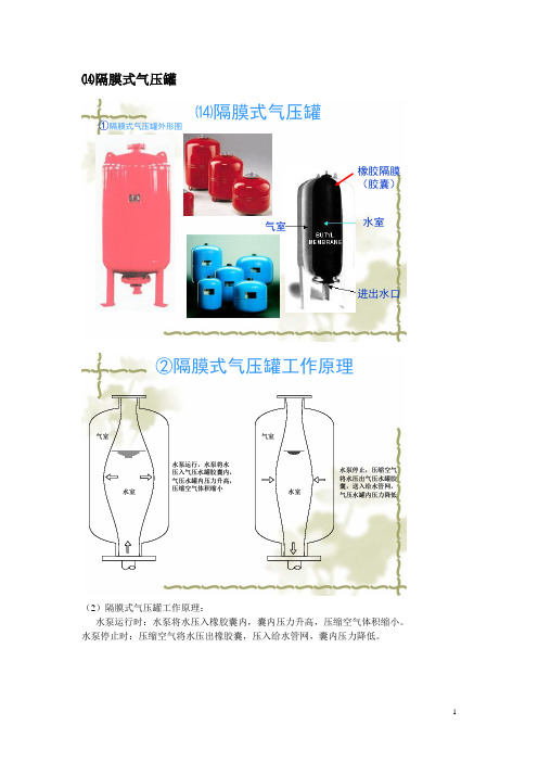 水泵基础知识九,气压罐