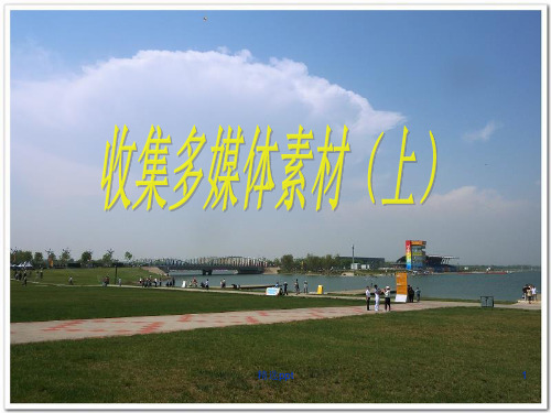 收集多媒体素材(上)ppt课件