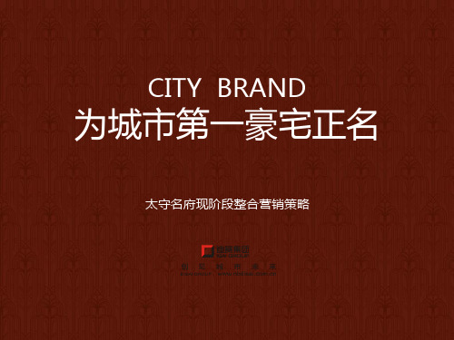 201406太守名府现阶段整合营销策略92p介绍