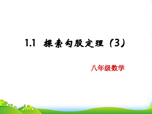 北师大版八年级数学上册《勾股定理3》课件