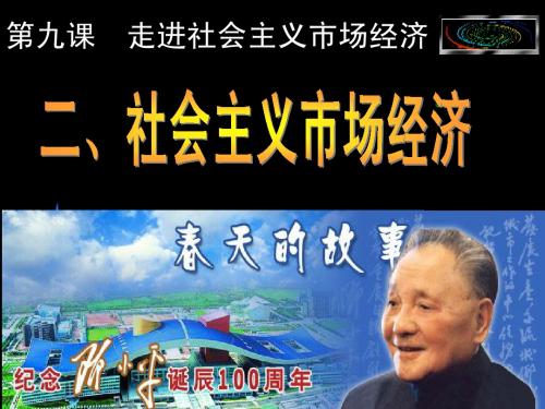 高一政治(社会主义市场经济)