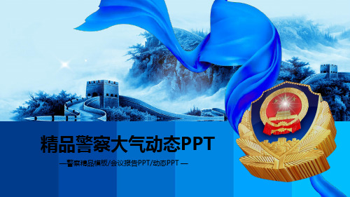 精品警察大气动态PPT