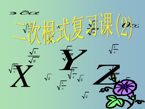 八年级数学下册《第12章 二次根式》复习2 苏科版