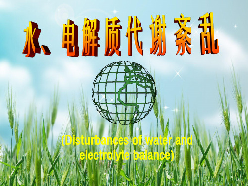 病理生理学脱水幻灯片PPT