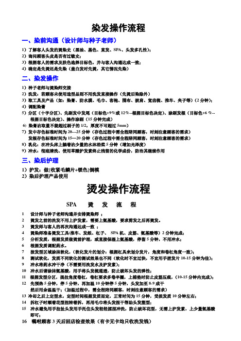 烫、染发流程(新)