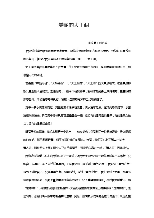 美丽的大王洞