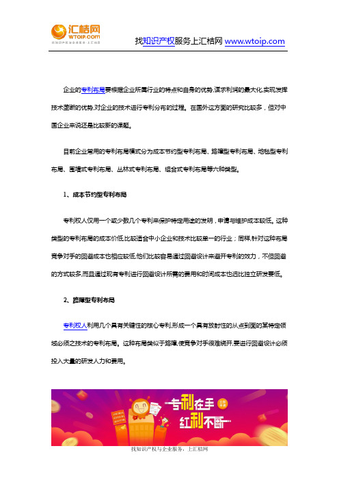 专利-企业专利布局类型