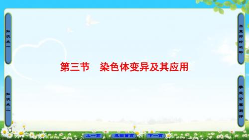 苏教版生物必修2课件：第3章 第3节 染色体变异及其应用