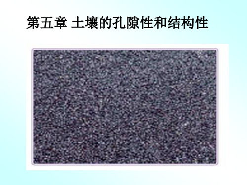 第五土壤的孔隙性和结构性剖析