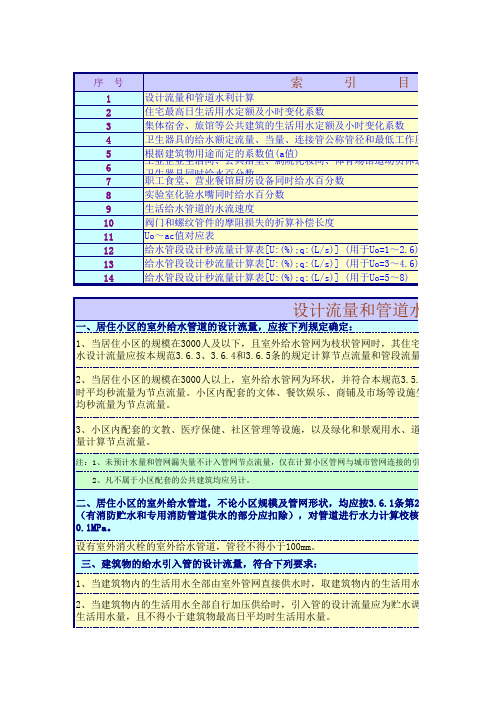 给排水水力计算