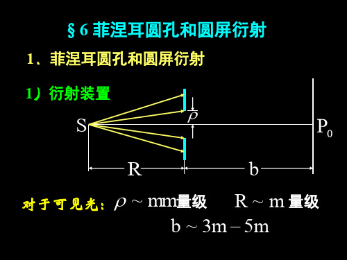 2.6菲涅尔圆孔衍射和圆屏衍射(修正版)