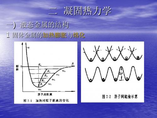 二  凝固热力学