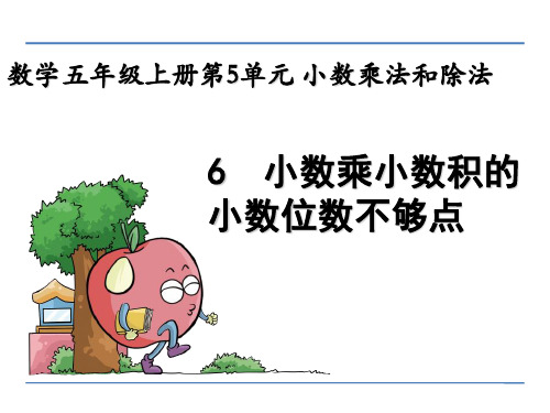 数学五年级上册《小数乘小数积的小数位数不够点》