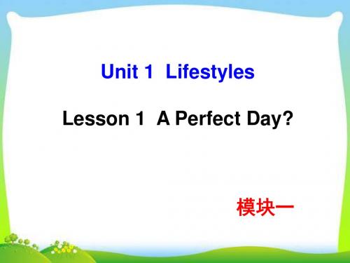 北师大版高中英语必修一 Unit 1 Lesson 1教学课件