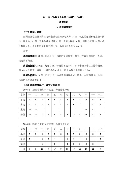 2011中级金融第一章讲义
