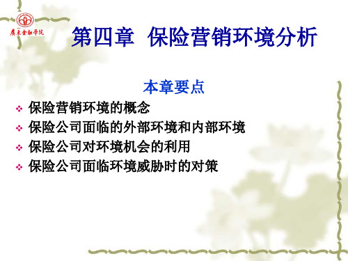 第4章保险营销环境分析