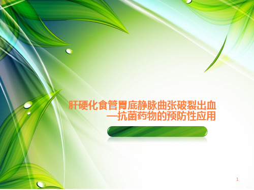 肝硬化食管胃静脉曲张出血ppt课件
