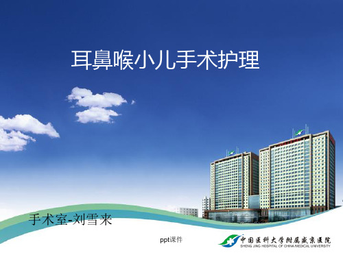 耳鼻喉小儿手术护理  ppt课件