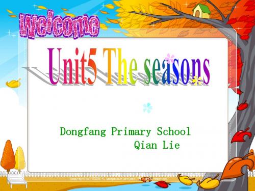苏教版牛津译林版小学英语六年级6B Unit5《The seasons》精品课件