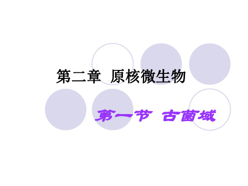 第二章原核微生物1古菌