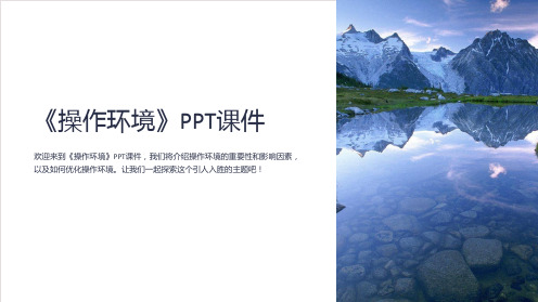 《的操作环境》课件