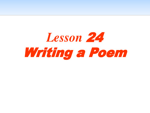 《Writing a Poem》Stories and Poems PPT下载