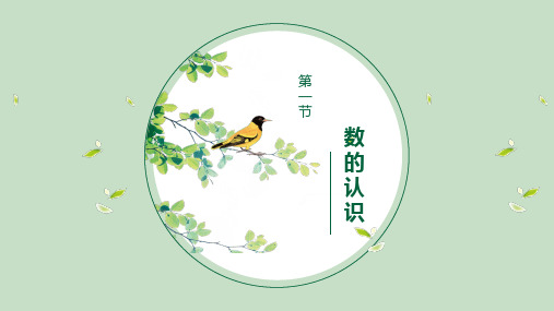 第一节 数的认识