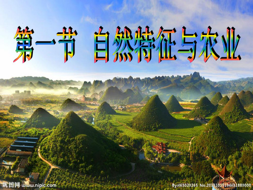 第七章第一节自然特征与农业