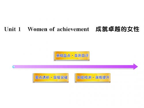 Unit1《Women of achievement》(新人教版必修4)