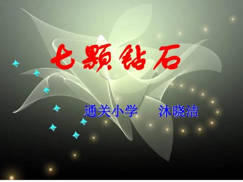 七颗钻石PPT课件