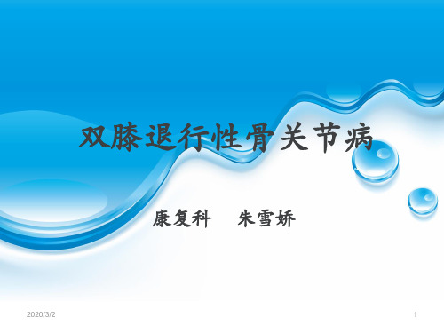 退行性膝关节病变PPT课件