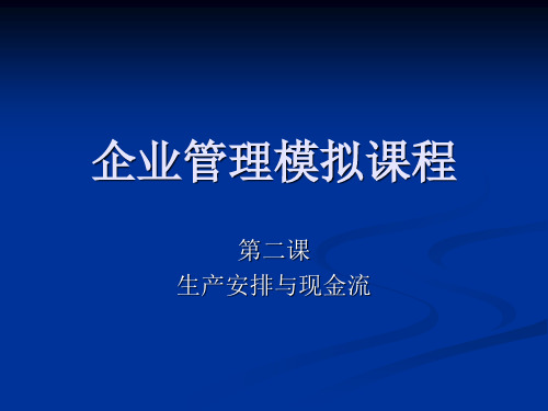 企业竞争模拟大赛 (2)