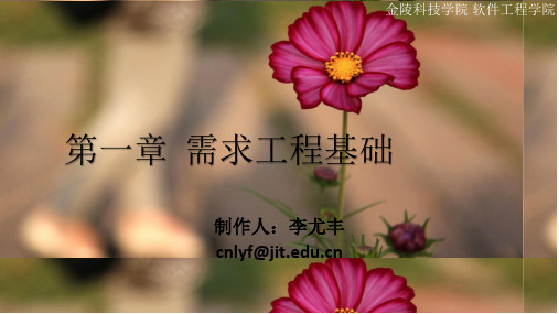 精品课堂《软件需求分析》ppt