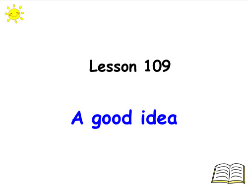 新概念英语第一册Lesson109-Lesson110课件