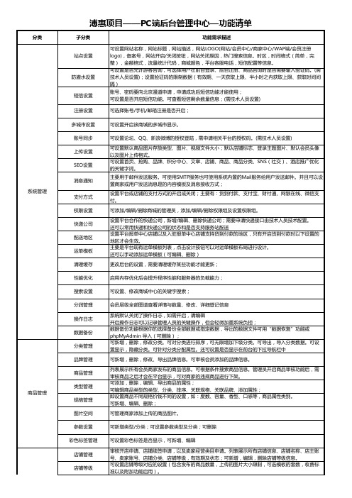溥惠项目电商平台需求分析与说明(修改)