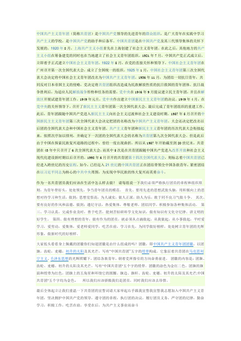 中国共产主义青年团