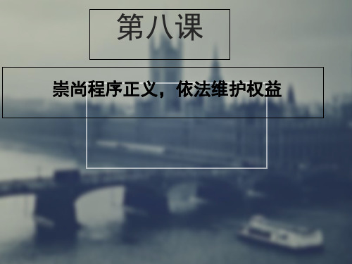 《职业道德与法律》第八课