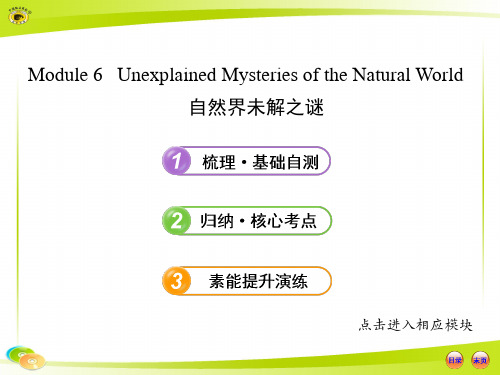 必修4  Module 6外研社高中英语必修四单元6各知识点