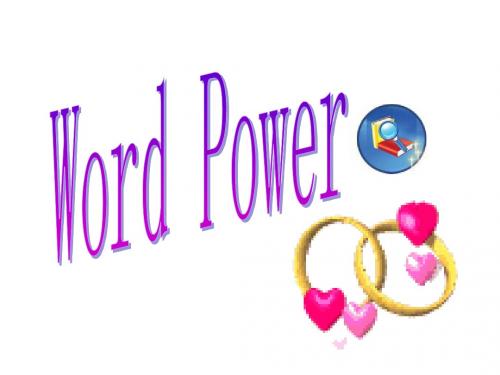 M1 Unit 1 word power