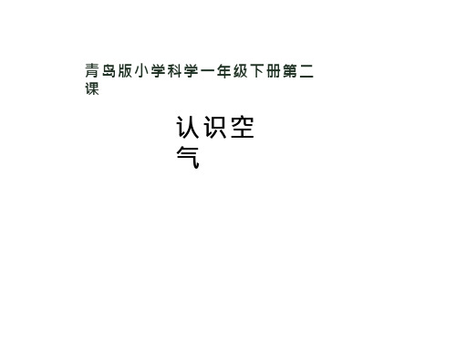 课件设计_小学科学_认识空气.ppt
