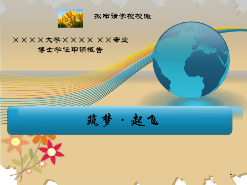 博士学位申请考核ppt课件