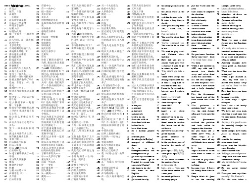 新译林牛津 8B Unit1- Unit2 短语重点句打印版20140314