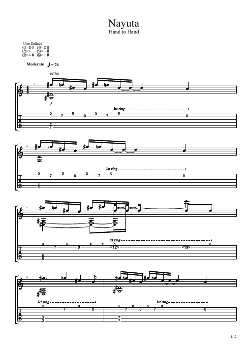 Nayuta（押尾桑指弹吉他）
